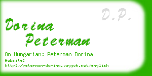 dorina peterman business card